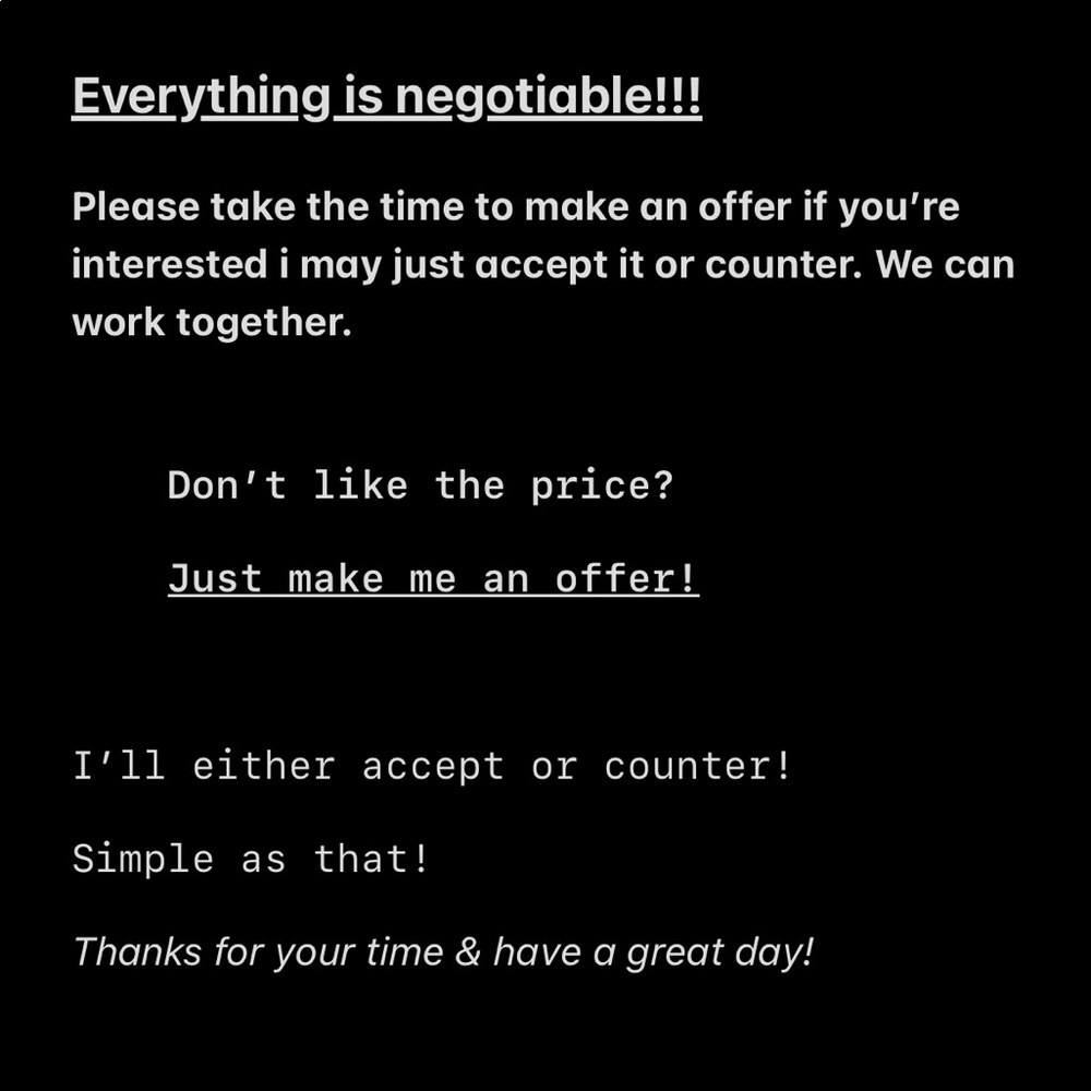 make me an offer! bundle to save more!
